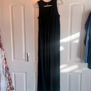 Women’s black a.n.a. Sleeveless stretchy knit maxi dress